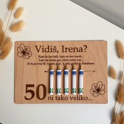 Tabla za denar in voščilo